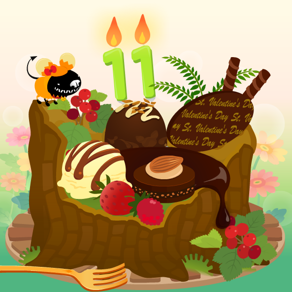 11歳ケーキ!